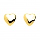 Pendientes de bebé de oro amarillo de 18 Kt, corazón