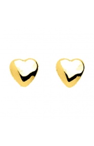 Pendientes de bebé de oro amarillo de 18 Kt, corazón