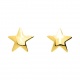 Pendientes de bebé de oro amarillo de 18 Kt, estrella