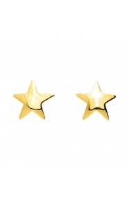 Pendientes de bebé de oro amarillo de 18 Kt, estrella