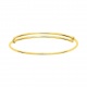 Esclava infantil de oro amarillo de 18 Kt, doble aro