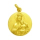 Medalla Virgen del Carmen Corona de oro amarillo de 18 Kt
