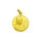 Medalla Nuestra Señora de Montserrat de oro amarillo de 18 Kt