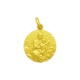 Medalla Virgen del Carmen Manto de oro amarillo de 18 Kt