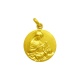 Medalla Virgen Madre de oro amarillo de 18 Kt