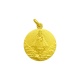 Medalla Virgen Caridad del Cobre de oro amarillo de 18 Kt