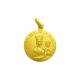 Medalla Santa María la Real de la Almudena de oro amarillo de 18 Kt