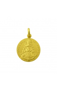 Medalla Nuestra Señora del Rocío de oro amarillo de 18 Kt