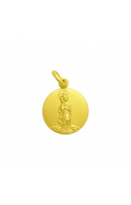 Medalla Nuestra Señora de los Remedios de oro amarillo de 18 Kt