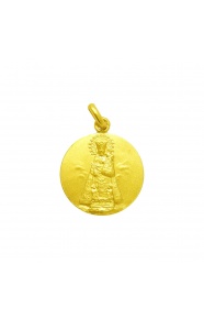 Medalla Nuestra Señora de los Desamparados de oro amarillo de 18 Kt