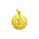 Medalla Nuestra Señora de Loreto de oro amarillo de 18 Kt