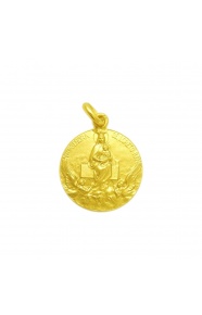 Medalla Nuestra Señora de Loreto de oro amarillo de 18 Kt