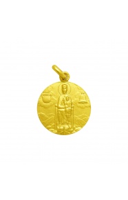 Medalla Nuestra Señora de Nuria de oro amarillo de 18 Kt