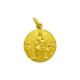Medalla Nuestra Señora de los Ángeles de oro amarillo de 18 Kt