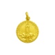 Medalla Virgen de Fátima de oro amarillo de 18 Kt
