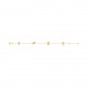 Pulsera infantil de oro amarillo de 18 Kt con esmalte, ositos