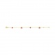 Pulsera infantil de oro amarillo de 18 Kt con esmalte, cereza y fresa
