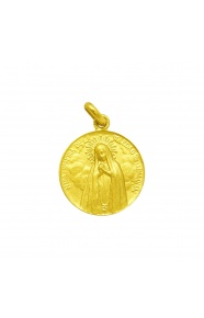 Medalla Nuestra Señora de la Soledad de la Paloma de oro amarillo de 18 Kt