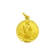 Medalla Virgen Blanca de oro amarillo de 18 Kt