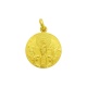 Medalla Virgen del Pilar de oro amarillo de 18 Kt