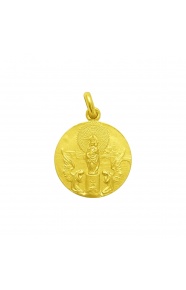 Medalla Virgen del Pilar de oro amarillo de 18 Kt