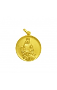 Medalla Nuestra Señora de los Reyes de oro amarillo de 18 Kt