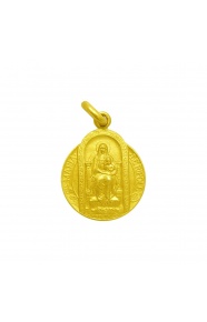 Medalla Santa María de Ripoll de oro amarillo de 18 Kt