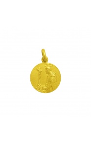 Medalla Santo Domingo de Guzmán de oro amarillo de 18 Kt