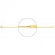 Pulsera infantil con placa recta de oro amarillo de 18 Kt, cadena veneciana