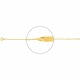 Pulsera infantil con placa con rayos tallados de oro amarillo de 18 Kt, cadena forzada mediana