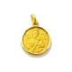 Medalla Virgen del Perpetuo Socorro de oro amarillo de 18 Kt, bisel media caña