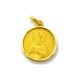 Medalla Nuestra Señora de la Esperanza (Macarena) de oro amarillo de 18 Kt, bisel media caña