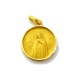 Medalla Nuestra Señora de la Soledad de la Paloma de oro amarillo de 18 Kt, bisel media caña