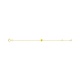 Pulsera de bebé de oro amarillo de 9 Kt con esmalte, carita sonriente