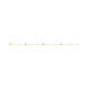 Pulsera de bebé de oro amarillo de 9 Kt con esmalte, corazón rosa