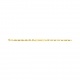 Pulsera infantil con placa recta de oro amarillo de 9 Kt, cadena grano de café gruesa