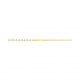 Pulsera infantil con placa recta de oro amarillo de 9 Kt, cadena grano de café