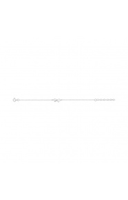 Pulsera infantil de plata 925, lazo