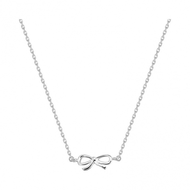 Collar infantil de plata 925, lazo