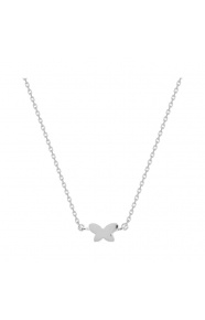 Collar infantil de plata 925, mariposa