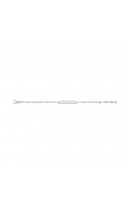 Pulsera infantil con placa diamantada de plata 925, cadena cartier
