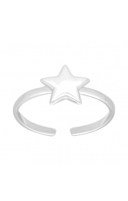 Anillo infantil de plata 925, estrella