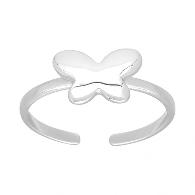 Anillo infantil de plata 925, mariposa