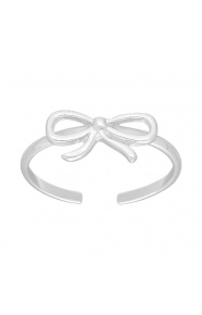 Anillo infantil de plata 925, lazo