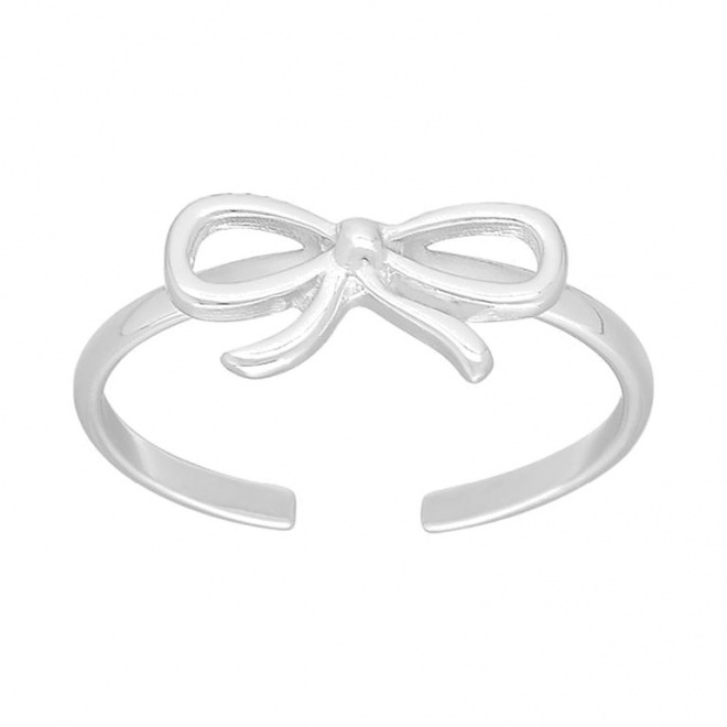Anillo infantil de plata 925, lazo