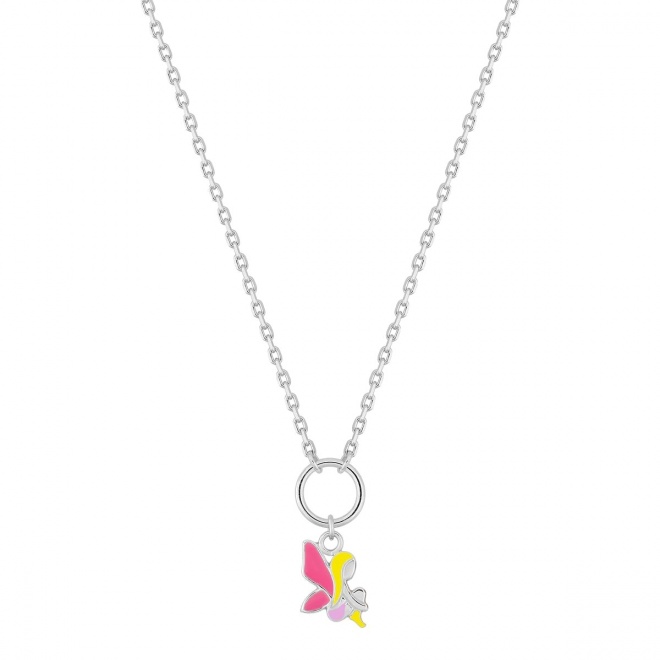 Collar infantil de plata 925 con esmalte, hada