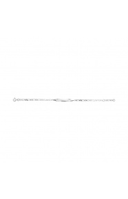Pulsera infantil con placa con rayos tallados de plata 925, cadena cartier alterna