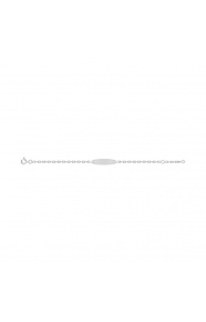 Pulsera infantil con placa redondeada de plata 925, cadena forzada