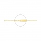 Pulsera infantil con placa diamantada chapada en oro, cadena cartier