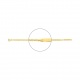 Pulsera infantil con placa recta chapada en oro, cadena torzada